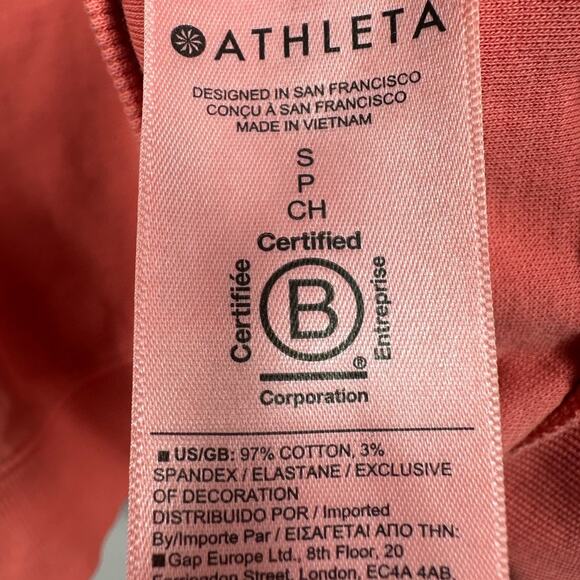 Athleta Sundown Hoodie Sweatshirt Clay Red Size Small - Picture 5 of 7